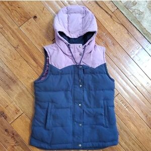 Patagonia Bivy lilac gray down vest